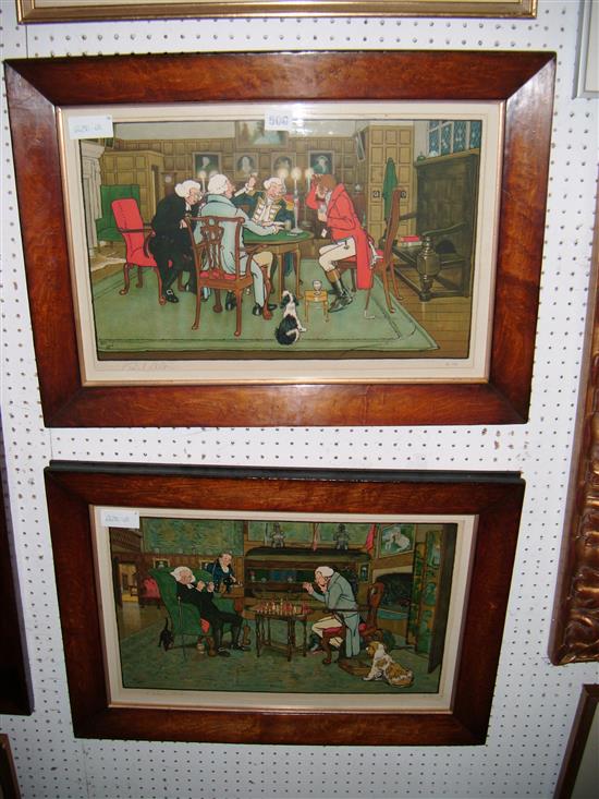 Pair Cecil Aldin prints